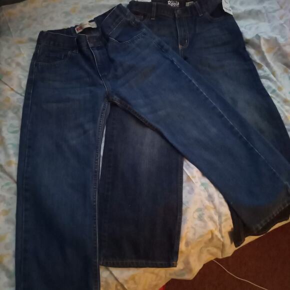 Boys Levi's and Oshkosh 28x23 Jeans adjustable waist husky bootcut - Picture 2 of 3